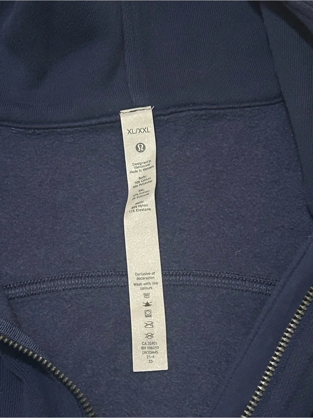Lululemon Scuba Long Sleeve Logo Hooded Oversized Half-Zip Hoodie Jacket - Picture 10 of 11
